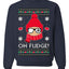 Oh Fudge Funny Story Ugly Christmas Sweater Unisex Crewneck Sweatshirt