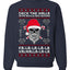 Valhalla Deck The Halls With Skulls & Bodies Ugly Christmas Sweater Unisex Crewneck Sweatshirt