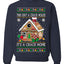 Gingerbread Not A Crack House It's A Crack Home Ugly Christmas Sweater Unisex Crewneck Sweatshirt