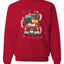 Merry and Bright Red Car Merry Christmas Unisex Crewneck Graphic Sweatshirt