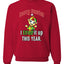 Sorry Santa I Elfed It Up This Year  Merry Christmas Unisex Crewneck Graphic Sweatshirt
