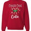 Candy Cane Cutie  Merry Christmas Unisex Crewneck Graphic Sweatshirt