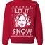 Let It Snow Jon Snow Digital Merry Ugly Christmas Sweater Unisex Crewneck Graphic Sweatshirt