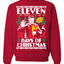 Eleven Days of Christmas Ugly Christmas Sweater Unisex Crewneck Graphic Sweatshirt