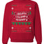 Merry Christmas Alphabet A-Z Christmas lights  Ugly Christmas Sweater Unisex Crewneck Graphic Sweatshirt