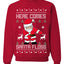 Here Comes Santa Floss Funny Dance Moves Merry Ugly Christmas Sweater Unisex Crewneck Graphic Sweatshirt