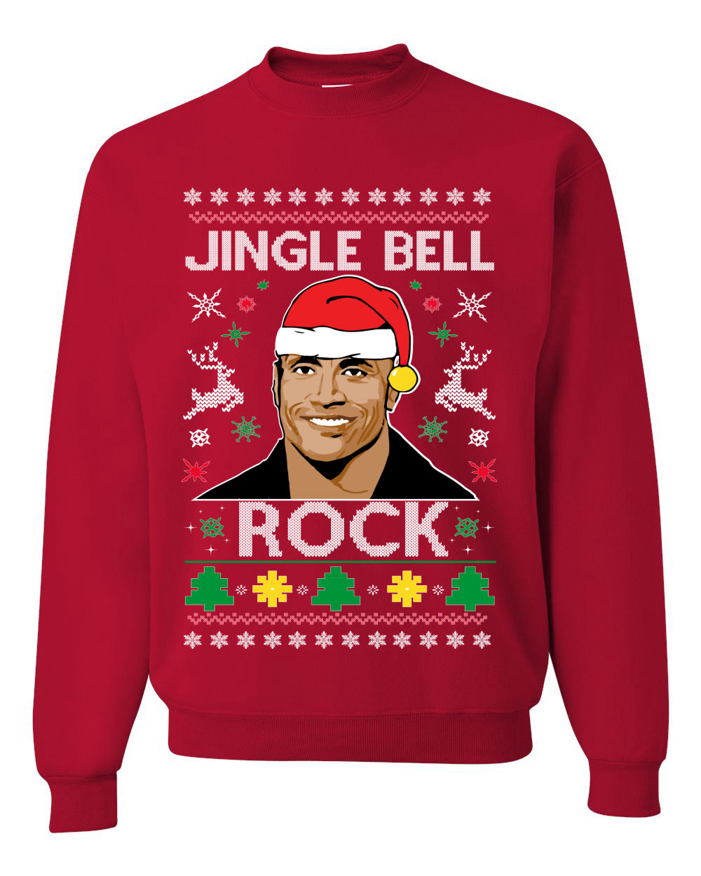 Jingle Bell Rock Ugly Christmas Sweater Unisex Crewneck Sweatshirt