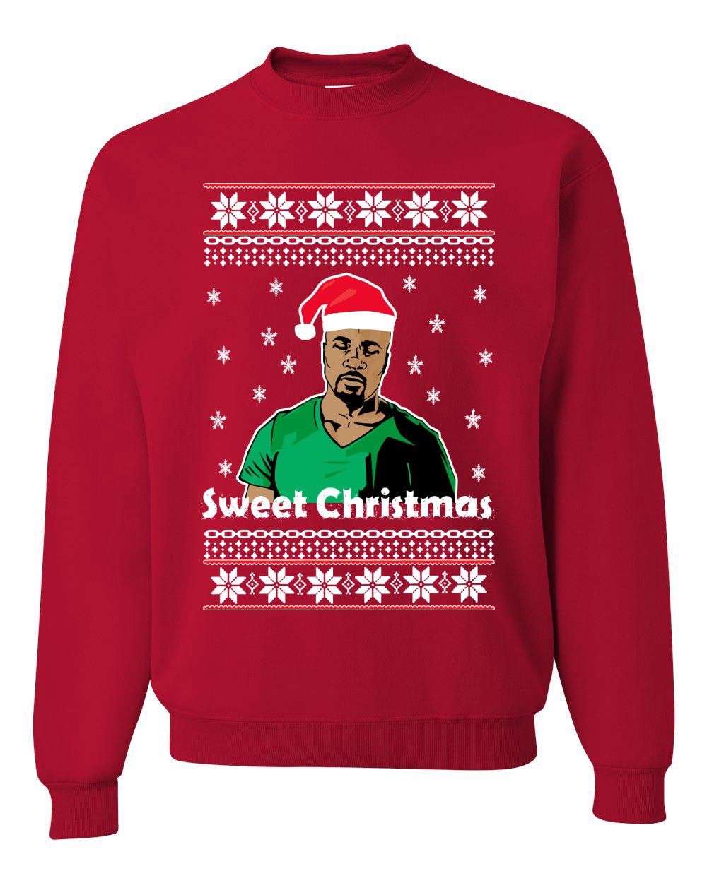 Sweet Christmas Cage TV Quote Merry Ugly Christmas Sweater Unisex Crewneck Graphic Sweatshirt