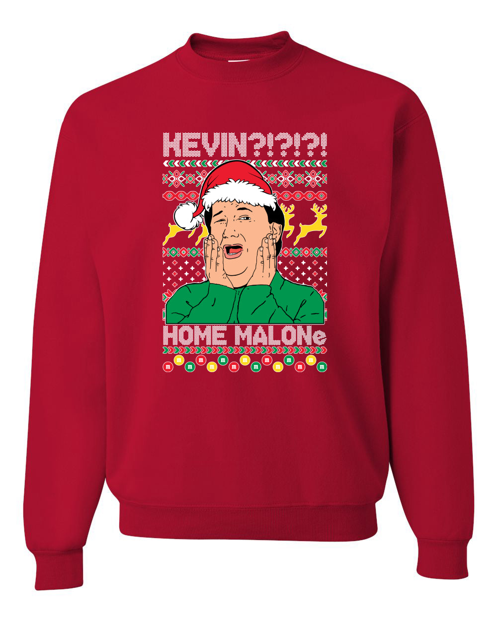 Kevin Home Malone Office Tv Xmas Merry Ugly Christmas Sweater Unisex Crewneck Graphic Sweatshirt