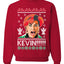 Kevin's Mom Screaming Kevin!  Ugly Christmas Sweater Unisex Crewneck Sweatshirt