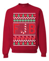 FJB Candy Cane  Ugly Christmas Sweater Unisex Crewneck Graphic Sweatshirt