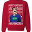Merry Christmas Wanker  Ugly Christmas Sweater Unisex Crewneck Sweatshirt
