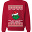 Just Took A DNA Test Turns Out I'm 100% That Grinch Ugly Christmas Sweater Unisex Crewneck Graphic Sweatshirt