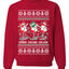 Holiday Spirits Drink Drank Drunk Snowmen Ugly Christmas Sweater Unisex Crewneck Sweatshirt