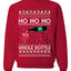 Ho Ho Ho Whole Bottle Wine Spirits Ugly Christmas Sweater Unisex Crewneck Sweatshirt