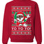 Yo Yo Yo Black Santa Ugly Christmas Sweater Unisex Crewneck Sweatshirt