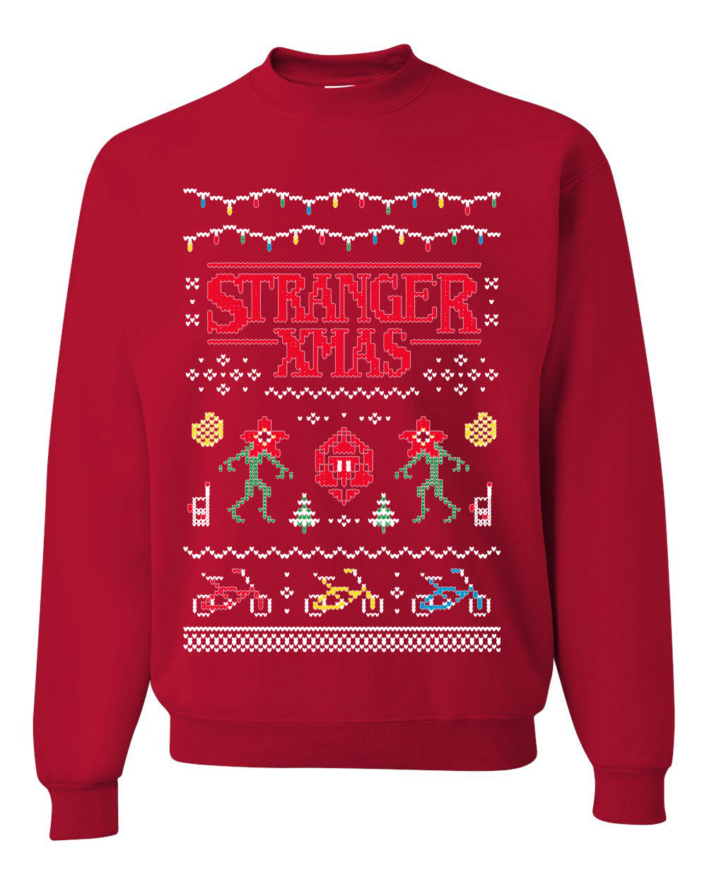 Stranger Xmas  Ugly Christmas Sweater Unisex Crewneck Sweatshirt