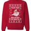 Funny Inappropriate Sweater Your Mom Believes in Santa Merry Ugly Christmas Sweater Unisex Crewneck Graphic Sweatshirt