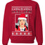 I'm the Naughty Type Song Parody | Billie Music Fan Xmas  Ugly Christmas Sweater Unisex Crewneck Sweatshirt