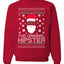 The Original Hipster Funny Santa Beard Xmas Merry Ugly Christmas Sweater Unisex Crewneck Graphic Sweatshirt
