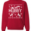 Christmas Hubby Love Merry Ugly Christmas Sweater Unisex Crewneck Graphic Sweatshirt