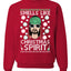Smells Like Christmas Spirit Merry Ugly Christmas Sweater Unisex Crewneck Graphic Sweatshirt