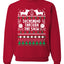 Daschund Through The Snow Merry Ugly Christmas Sweater Unisex Crewneck Graphic Sweatshirt