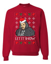 Let It Snow Jon Snow Full Color GoT Merry Ugly Christmas Sweater Unisex Crewneck Graphic Sweatshirt