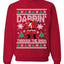 Darbin Through The Snow Christmas Ugly Christmas Sweater Unisex Crewneck Graphic Sweatshirt