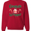 Gangsta Wrapper Merry Christmas Unisex Crewneck Graphic Sweatshirt