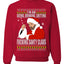 Bad Santa Fucking Santy Claus  Merry Ugly Christmas Sweater Unisex Crewneck Graphic Sweatshirt