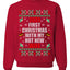 First Christmas With My Hot New Wife  Merry Ugly Christmas Sweater Unisex Crewneck Graphic Sweatshirt