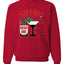Sippin' On The Holiday Spirit Christmas Unisex Crewneck Graphic Sweatshirt