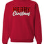 Merry Christmas Buffalo Plaid Christmas Unisex Crewneck Graphic Sweatshirt