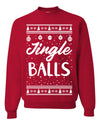 Jingle Balls Individual Couples Ugly Christmas Sweater Unisex Crewneck Graphic Sweatshirt