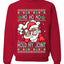 Ho Ho Ho Hold My Joint Weed Santa Smoking Ugly Christmas Sweater Unisex Crewneck Graphic Sweatshirt