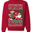 Slap Meme Award Show Parody Keep Santa's Name Out Your Mouth Ugly Christmas Sweater Unisex Crewneck Sweatshirt