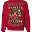 What's Crackin' Funny Nutcracker Meme Ugly Christmas Sweater Unisex Crewneck Graphic Sweatshirt