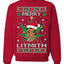 Merry Lithmith Weed Pot Leaf Join Stoner Ugly Christmas Sweater Unisex Crewneck Graphic Sweatshirt