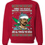 Snoop 'Twas The Nizzle Pot Leaf Weed Funny Ugly Christmas Sweater Unisex Crewneck Graphic Sweatshirt