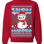 Snow Malone Snowman Face Tatoo Parody Ugly Christmas Sweater Unisex Crewneck Graphic Sweatshirt