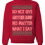 Do Not Give Me Another Bump Ugly Christmas Sweater Unisex Crewneck Graphic Sweatshirt