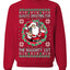 Always Shooting For The Naughty List Ugly Christmas Sweater Unisex Crewneck Sweatshirt