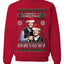 Here To F Stuff Up Step Brothers Holiday Pose Ugly Christmas Sweater Unisex Crewneck Sweatshirt