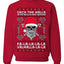 Valhalla Deck The Halls With Skulls & Bodies Ugly Christmas Sweater Unisex Crewneck Sweatshirt