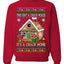 Gingerbread Not A Crack House It's A Crack Home Ugly Christmas Sweater Unisex Crewneck Sweatshirt