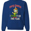 Sorry Santa I Elfed It Up This Year  Merry Christmas Unisex Crewneck Graphic Sweatshirt