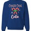 Candy Cane Cutie  Merry Christmas Unisex Crewneck Graphic Sweatshirt