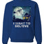 I Want To Believe  Merry Christmas Unisex Crewneck Graphic Sweatshirt