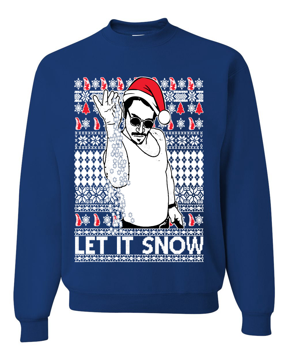 Salt Bae Christmas Ugly Christmas Sweater Unisex Crewneck Sweatshirt